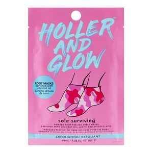 Holler and Glow NEW Sole Surviving Exfoliating Foot Mask
